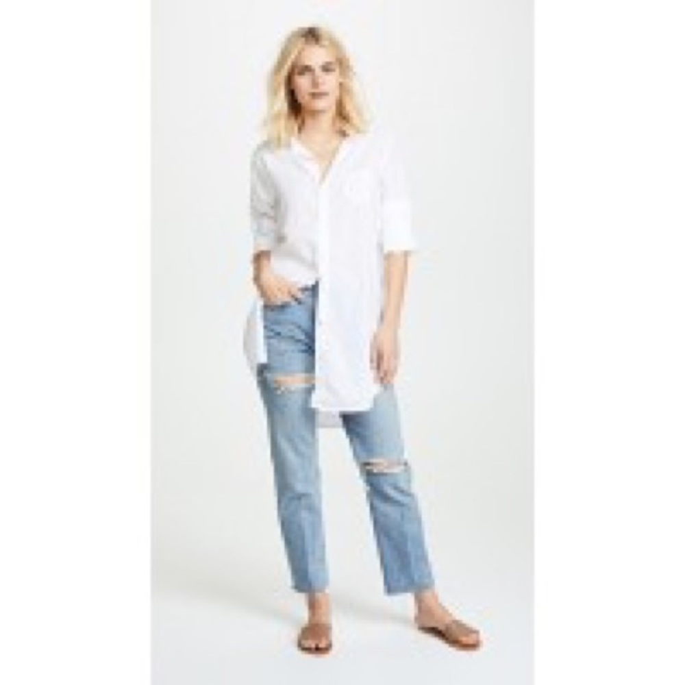 Frank and Eileen white button up blouse